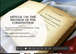 Круглый стол  «Конституционное развитие Италии: государство и общество»