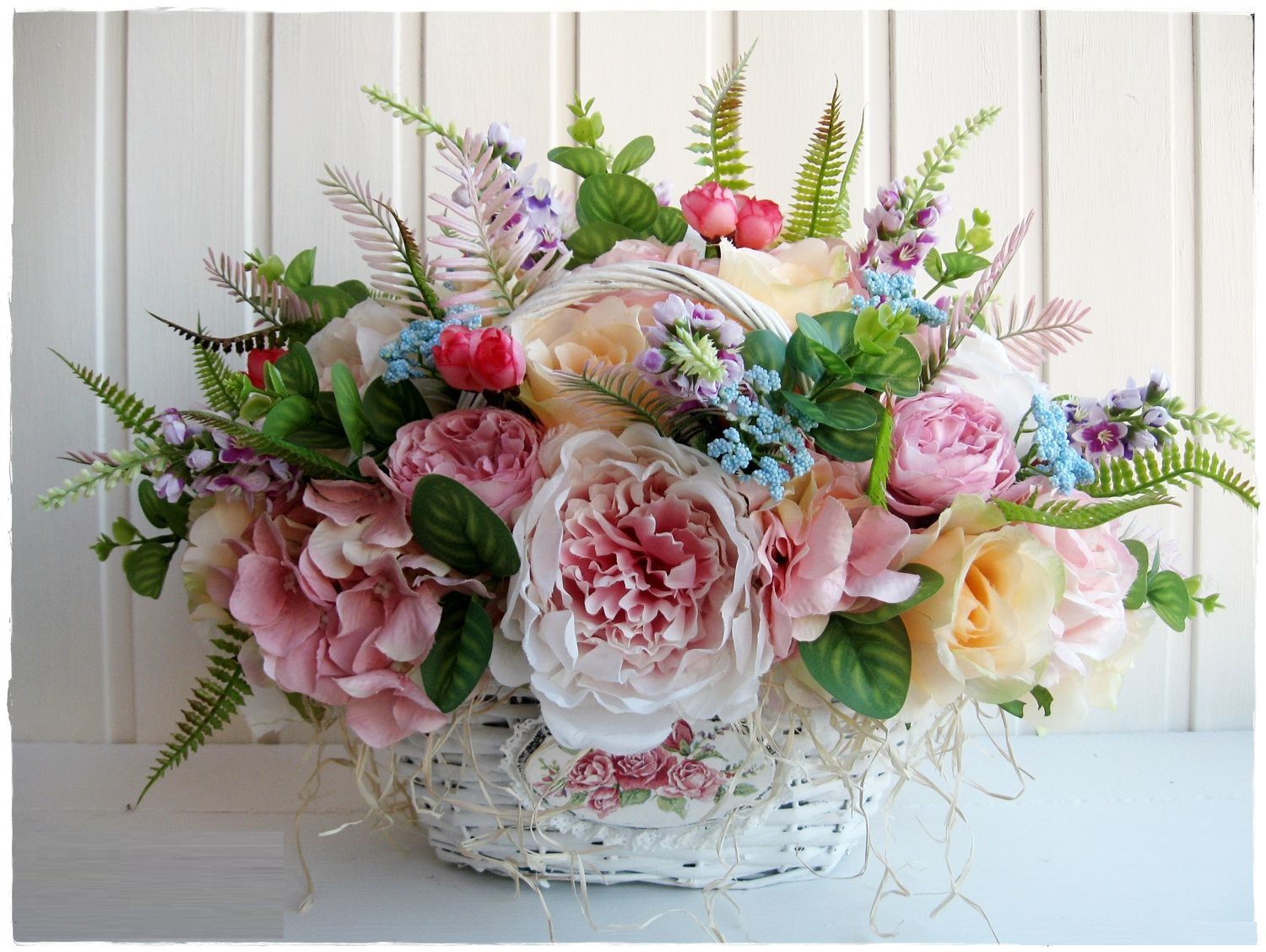 Цветочная корзинка Shabby