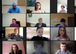 Встреча декана А.К. Голиченкова с активом первого курса