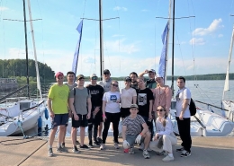 Студенты Юридического факультета начали тренировки в яхт-клубе Tenzor Sailing Club