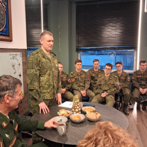 Встреча с фронтовым поэтом, участником СВО Михаилом Душиным 8 декабря 2025 г.  